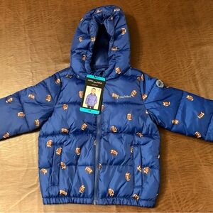Miles the Label Kids Blue Puffer Coat